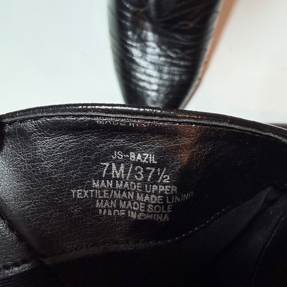 Jessica Simpson Black Bazil Studded Silver Western Pointed Toe Booties 7 - Picture 6 of 8